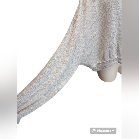 Earthbound Oversize V Neck Sweater Long Sleeve Gray Grey Size Large - Picture 5 of 10